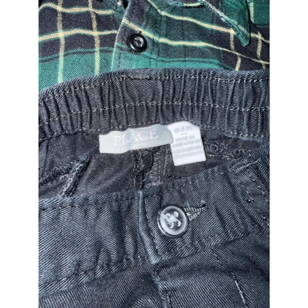 The Children's Place 2-Piece Baby Boy Plaid Outfit Set